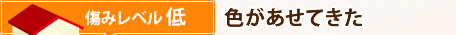 傷みレベル低　色があせてきた